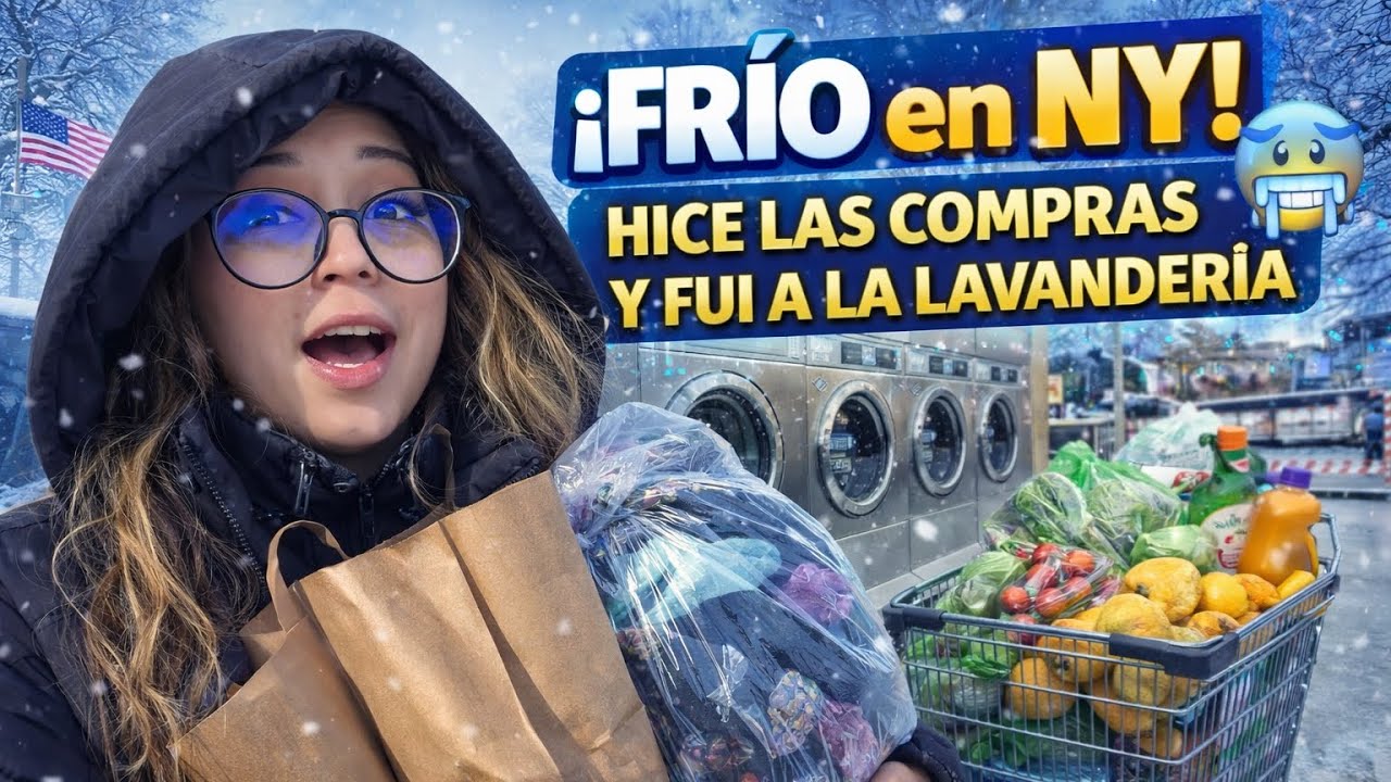 Sobreviviendo al frío de NY ❄️🧺🛒 | Salí de compras y a lavar