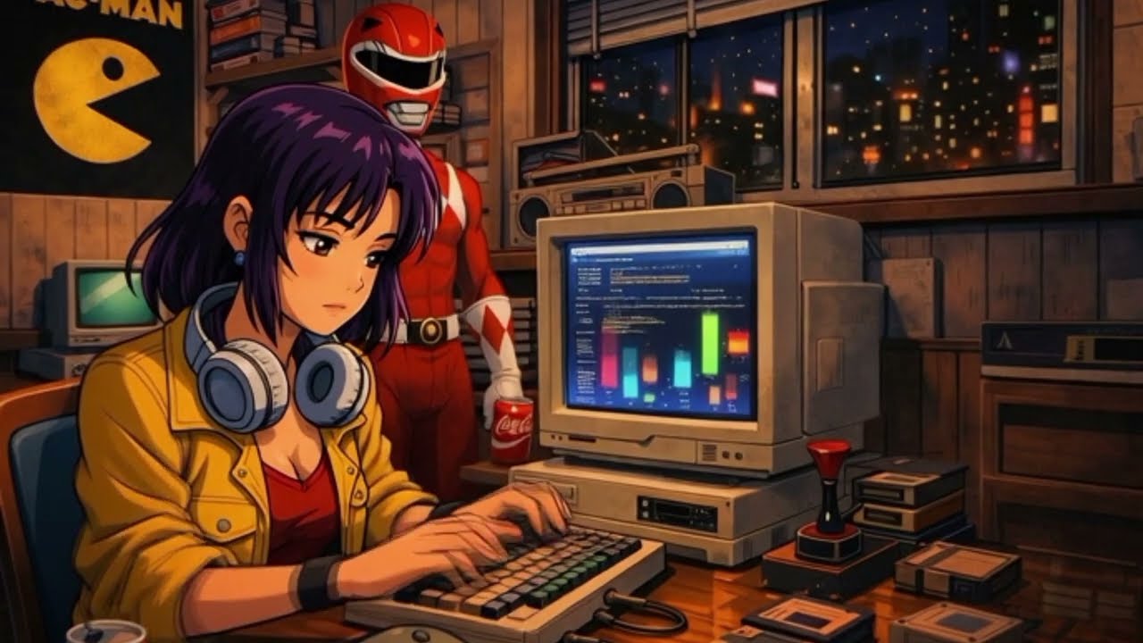 lofi hip hop late night study beats 🌙 retro chill beats – 1h relaxing study music for focus