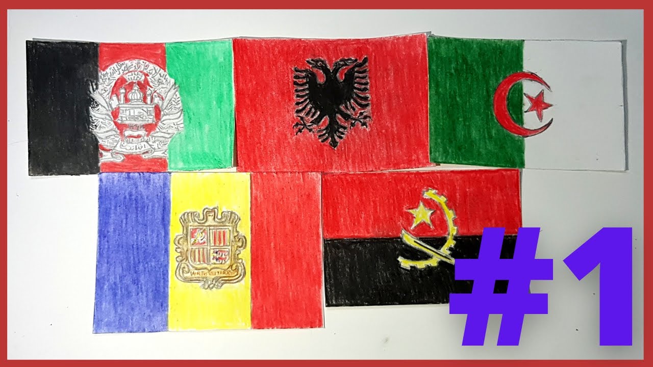 Drawing Country Flags Part 1! (Facts included!)