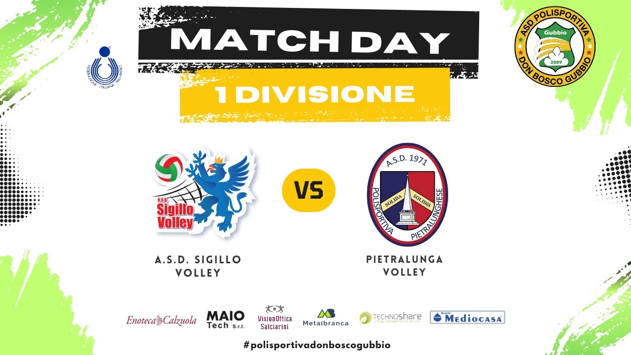 1Divisione - A.S.D. Sigillo Volley vs Pietralunga Volley