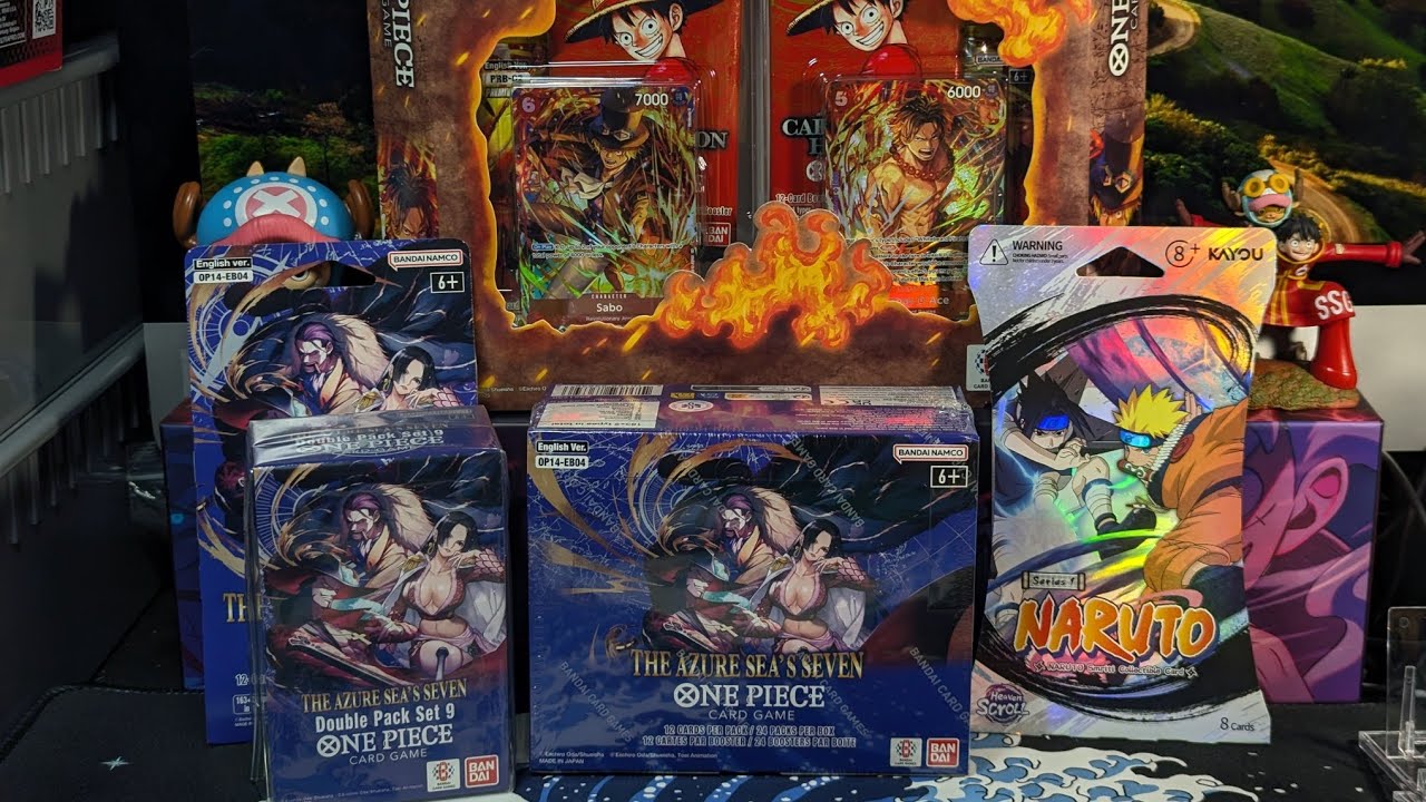 One Piece OP14-EB04 English booster box, double pack, and blister pack rip!