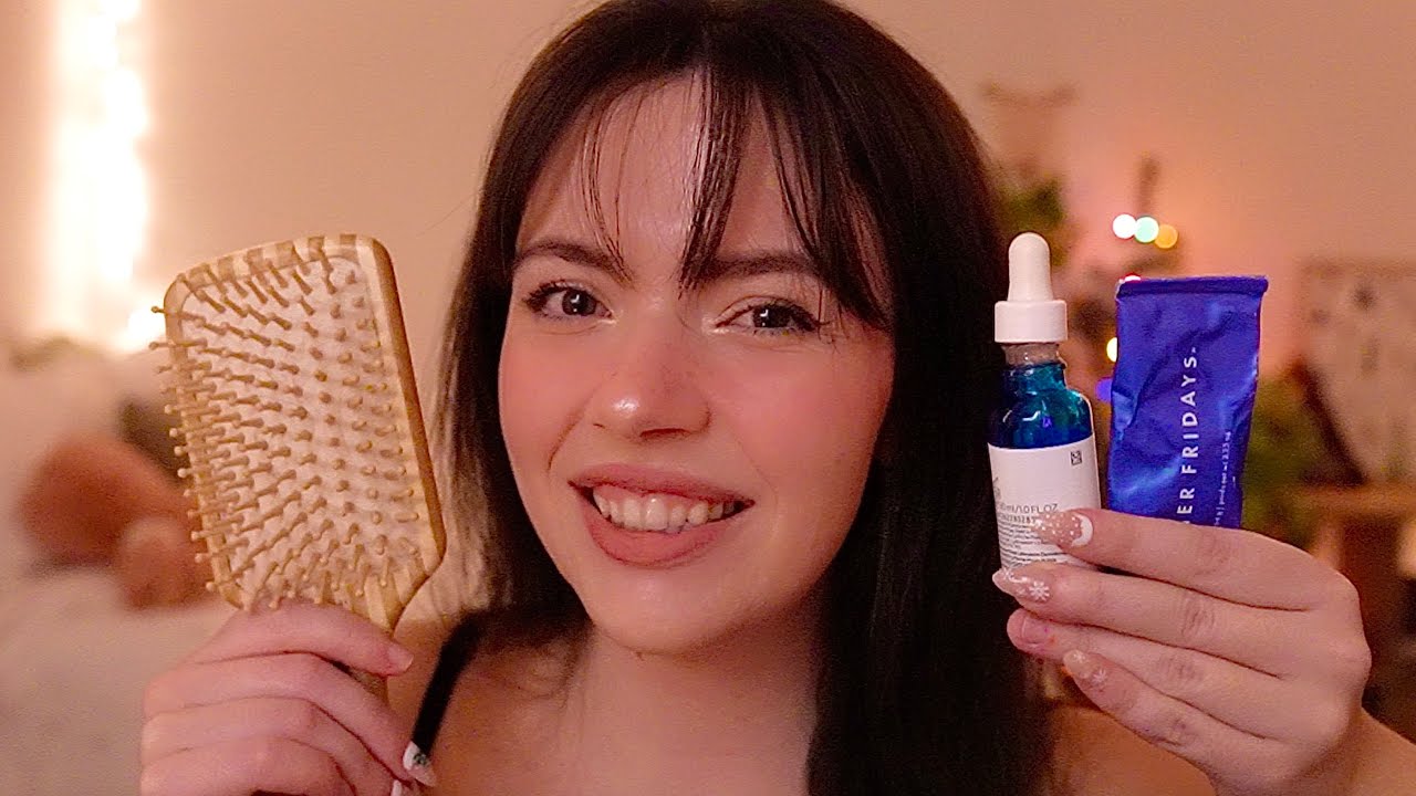 ASMR ❄️ Cozy Winter Personal Attention (hairbrushing, skincare, layered sounds, ear cleaning)