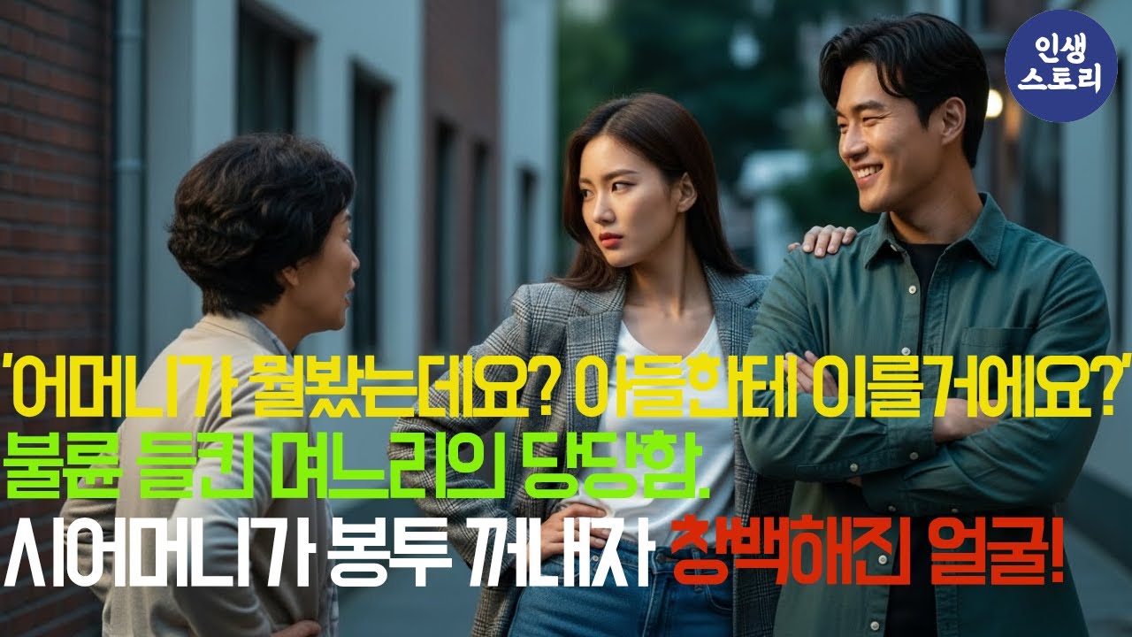 '시어머니가 뭘 봤는데요? 증거라도 있어요?' 불륜 들킨 며느리의 당당함, 시어머니가 봉투 꺼내자 얼굴 창백 ㅣ노후ㅣ오디오북ㅣ사연라디오ㅣ시어머니