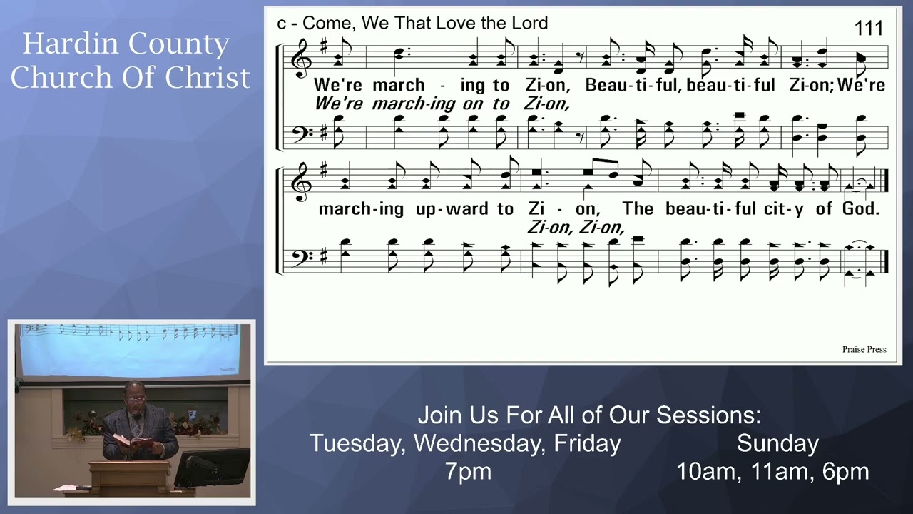 Come we that love the Lord congregational singing