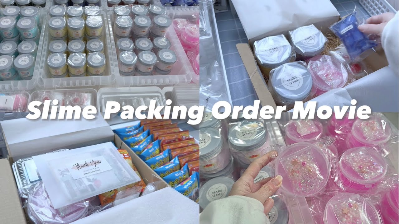 ‪꒰  梱包ASMR  ꒱‬ March Slime Packing Orders 🍰
