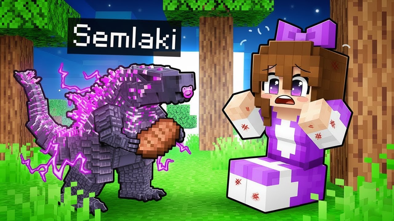 Als Baby GODZILLA Spielen in Minecraft!