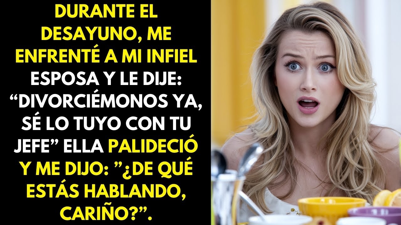 Durante el desayuno me enfrenté a mi esposa infiel y le dije “divorciémonos ahora, sé lo de ti y tu