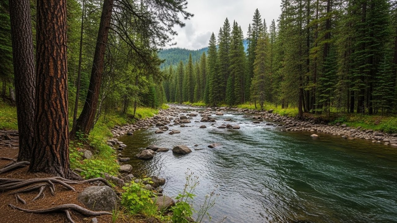 Gentle River Ambience for Insomnia Relief and Peaceful Restful Deep Sleep | 24/7