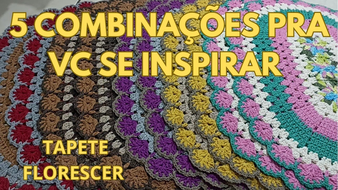 5 PARES DE TAPETES FLORESCER JUNTINHOS VENHA SE INSPIRAR #satisfying