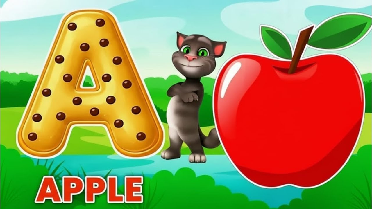 Phonics Song 2 with TWO Words in 3D - A For Apple🍎🍏- ABC Alphabet Songs with Sounds for Children's