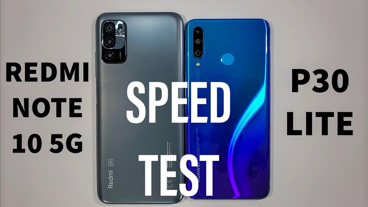 Xiaomi Redmi Note 10 5G vs Huawei P30 Lite Speed Test