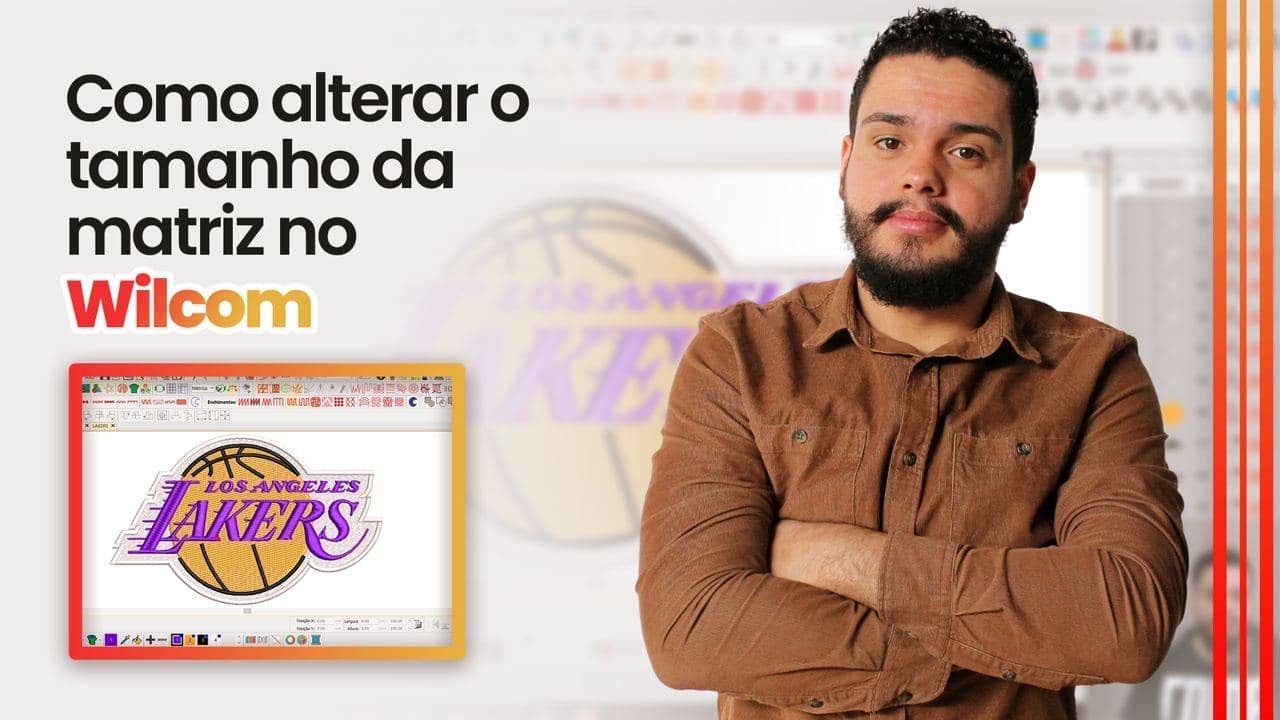 Como Alterar o Tamanho de Uma Matriz no Wilcom  || Free Hand Bordados