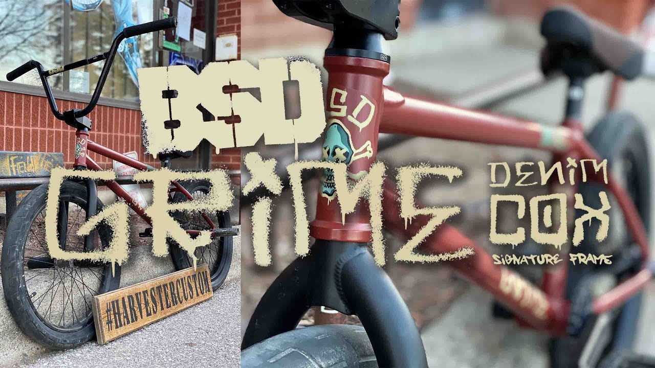 BSD GRIME "DENIM COX" SIGNATURE FRAME BUILD @ HARVESTER BIKES