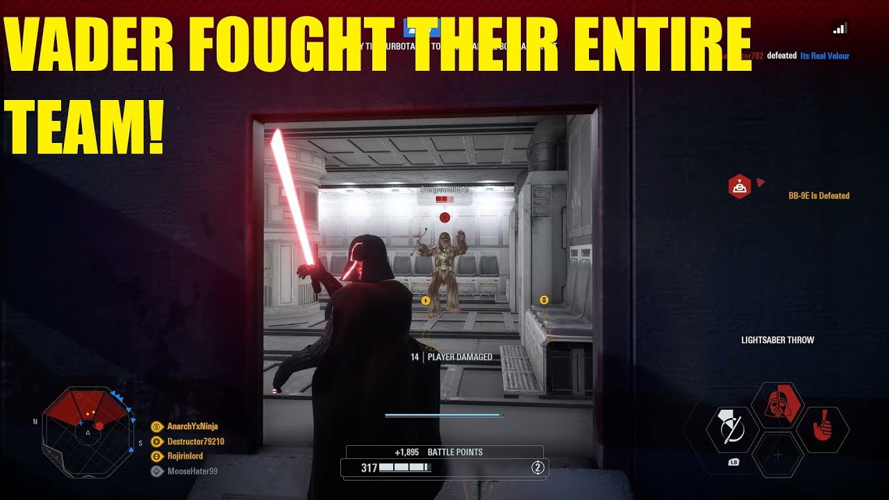 The master of the night, Darth Vader hunting down his enemies without a team! - Battlefront 2