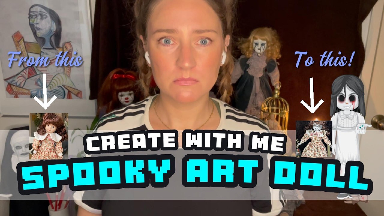 Turning a Normal Doll Into a Haunted Cracked Doll 👻 | Creepy Doll Transformation