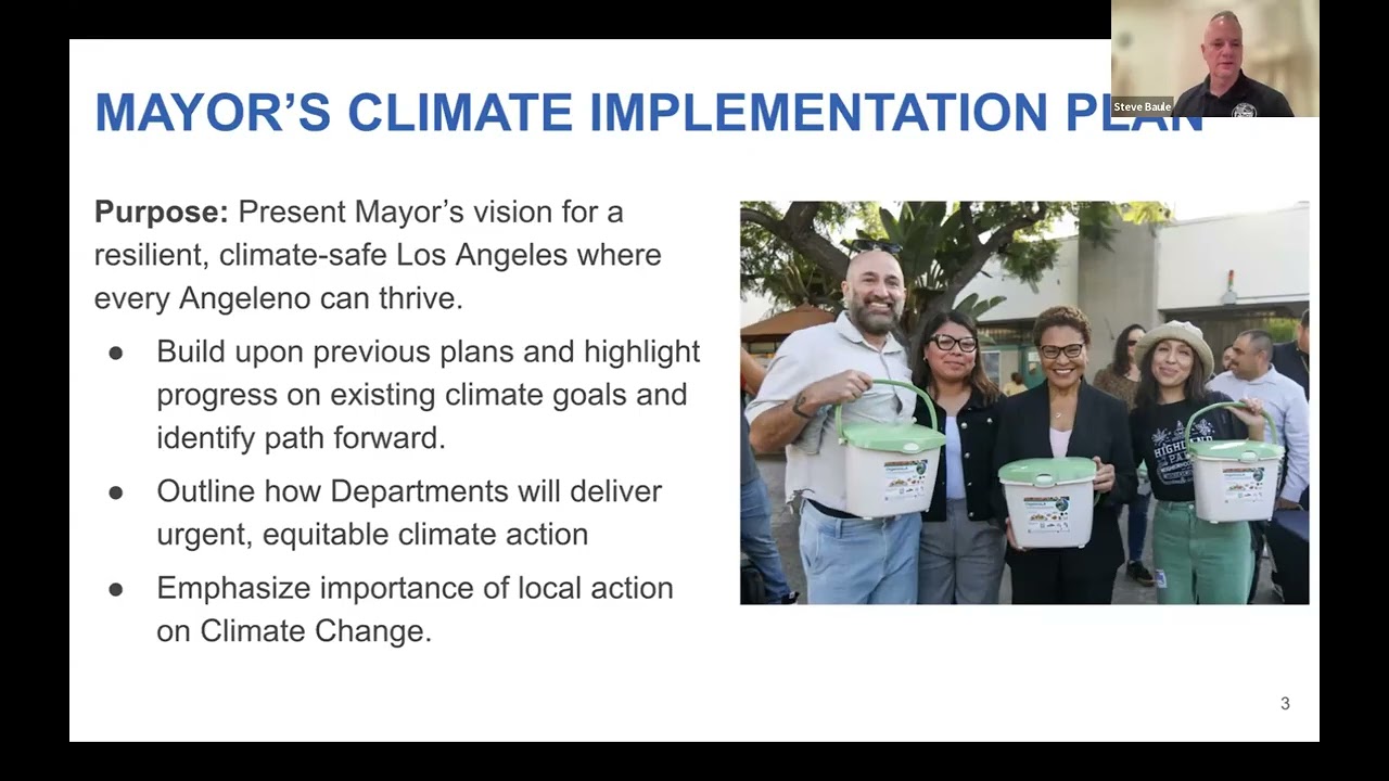 LA's Climate Implementation Plan, January 11, 2026
