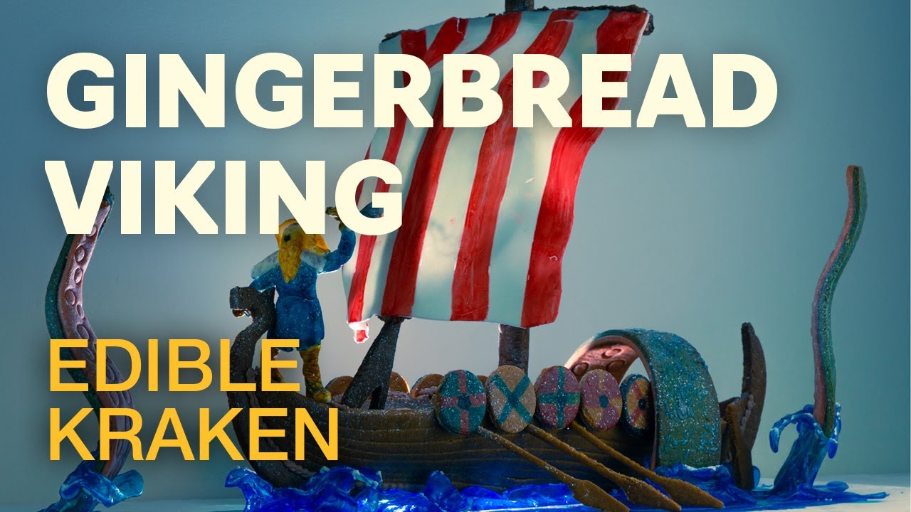 Making a Gingerbread Viking Longship vs. Kraken