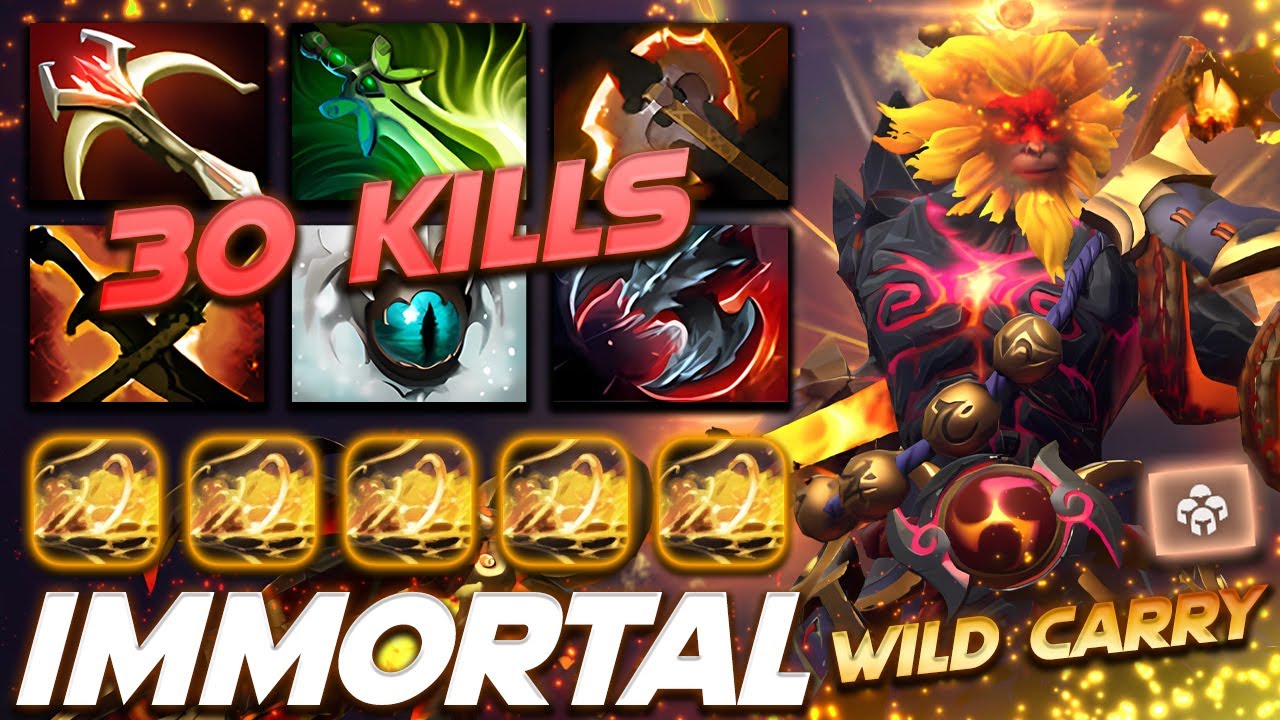 Monkey King Immortal Wild Carry - Dota 2 Pro Gameplay [Watch & Learn]