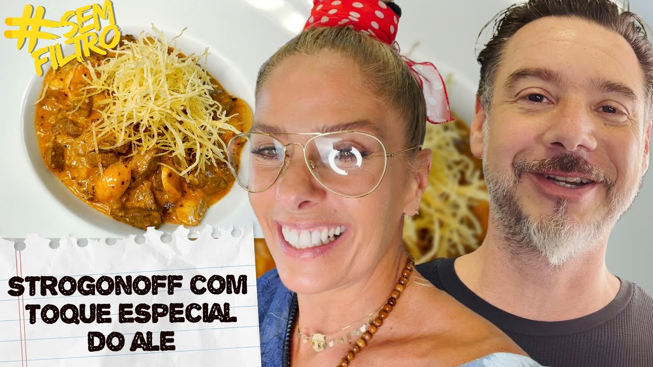 FIZEMOS A RECEITA CAMPEÃ (STROGONOFF) COM MUITO WHISKY! | Adriane Galisteu