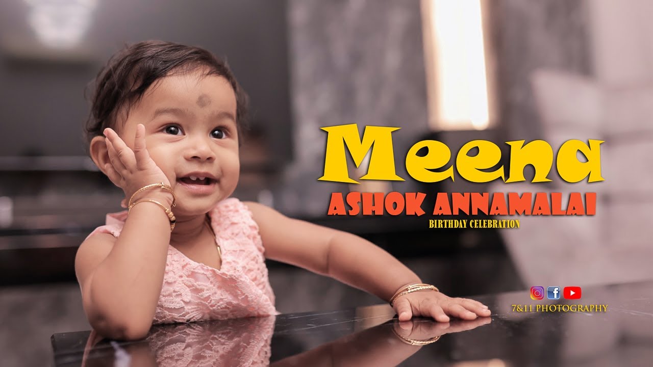 Baby. Meena Ashok Annamalai I 1st Birthday Celebration I Kuala Lumpur I Malaysia I 7&11 Photography