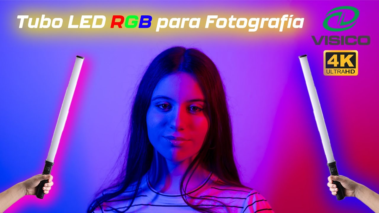 Tubos de LED VISICO P60R para fotografía y video.