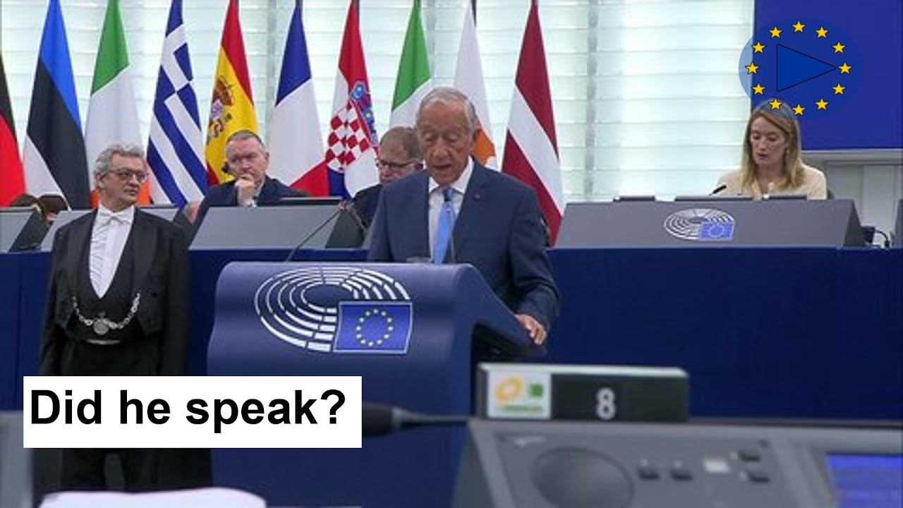 Watch Marcelo Rebelo de SOUSA Address Portugal's Plenary | President Speech