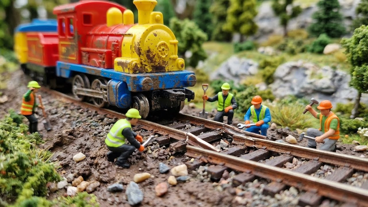 Train Stops! Broken Railway Track Fixed in Time 🚨