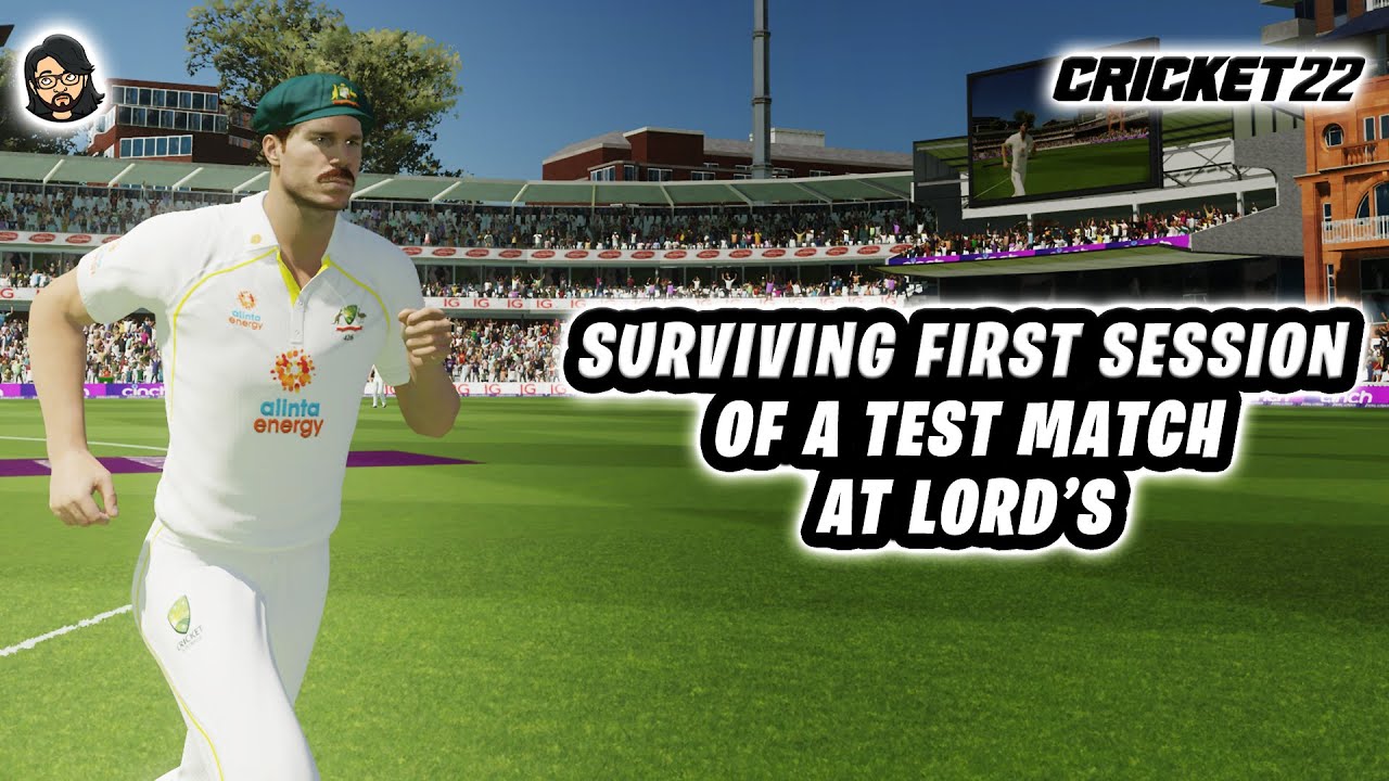 Surviving First Session Of A Test Match At Lords 🏟 • Cricket 22 • Anmol Juneja