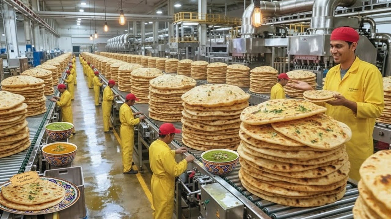 Inside a High-Speed Chapati Factory 🚀 | Millions Made Every Day