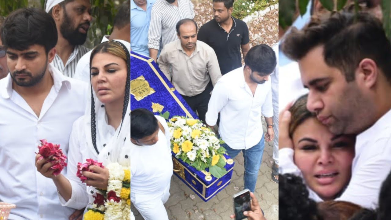 Rakhi Sawant mom Jaya Sawant Last Rites 💔