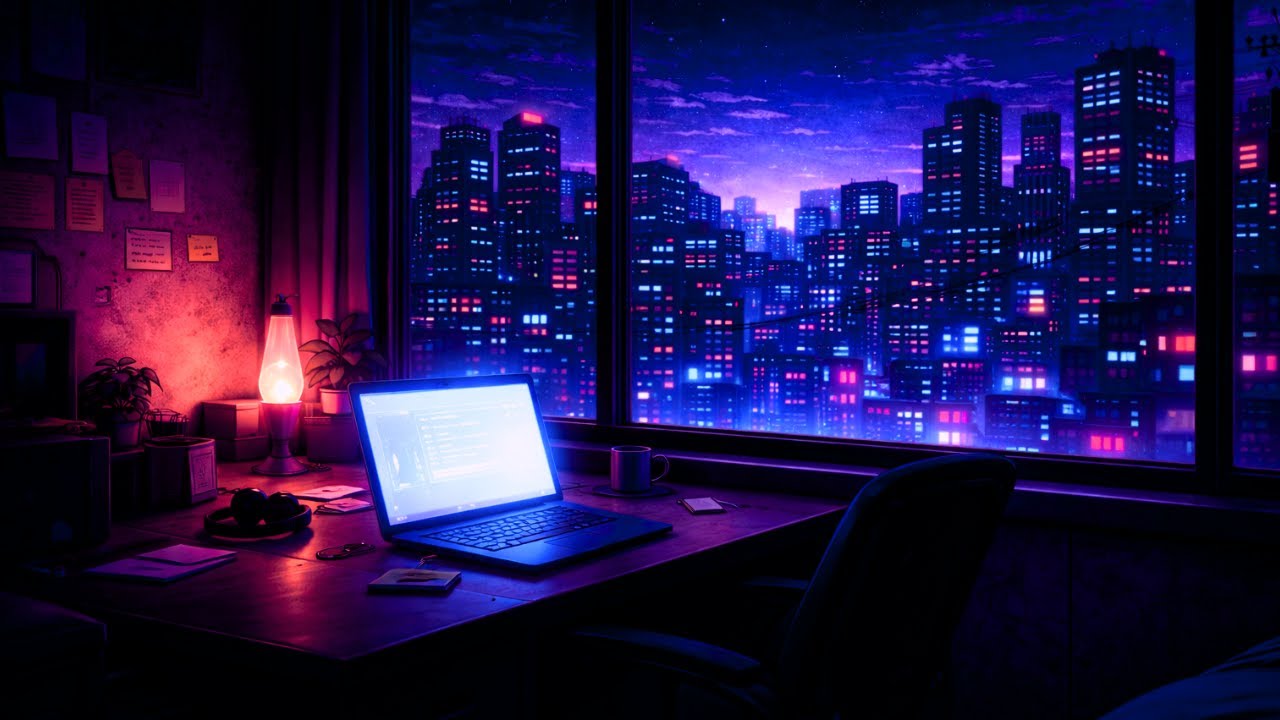 Midnight Office Glow | 80s City Pop Lo-Fi Hip Hop for Late Night Work
