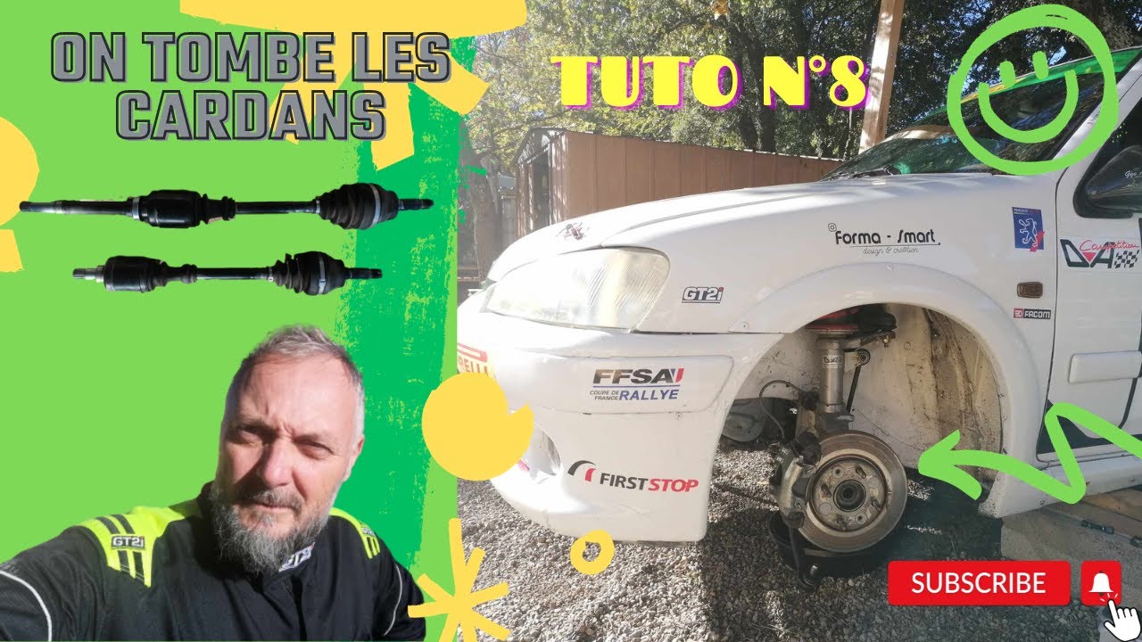 Comment déposer changer des cardans transmissions de Peugeot 106 Citroën Saxo PSA etc