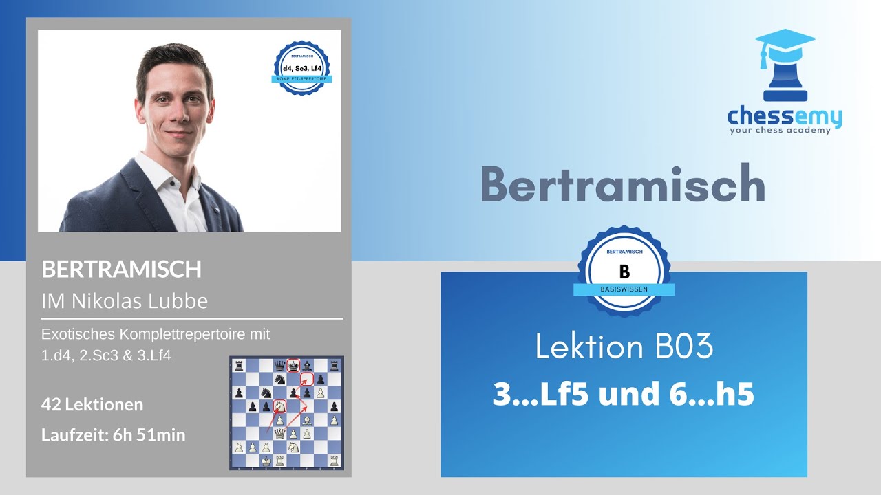 Basiswissen Bertramisch: 3...Lf5 und 6...h5