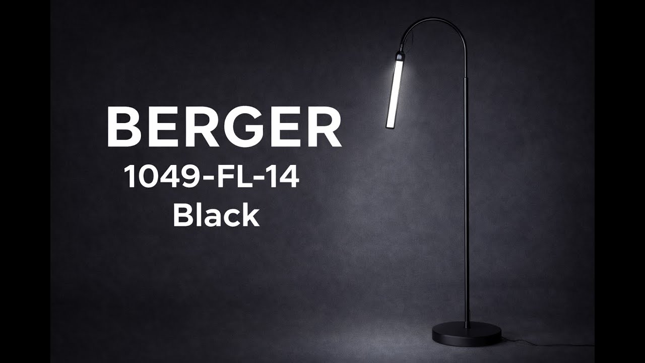 Berger 1049 Black — преміальний LED торшер у мінімалізмі