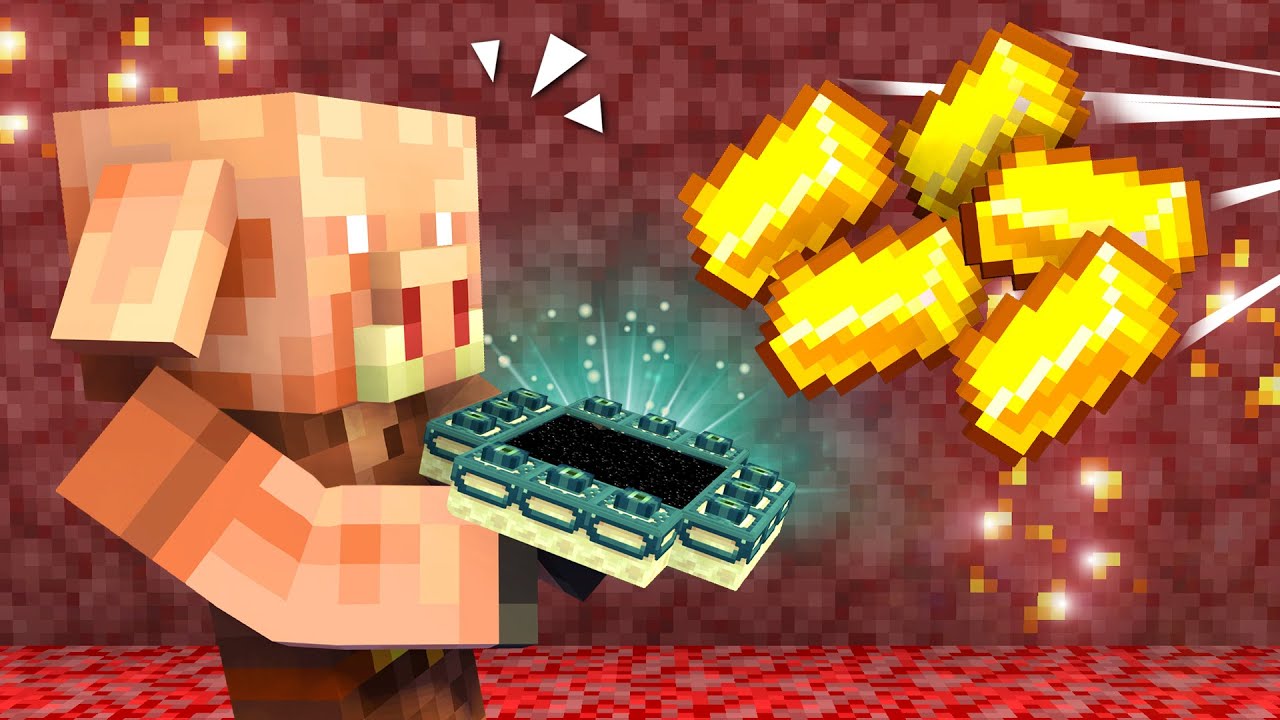 Minecraft, Aber Piglins Traden Random Strukturen