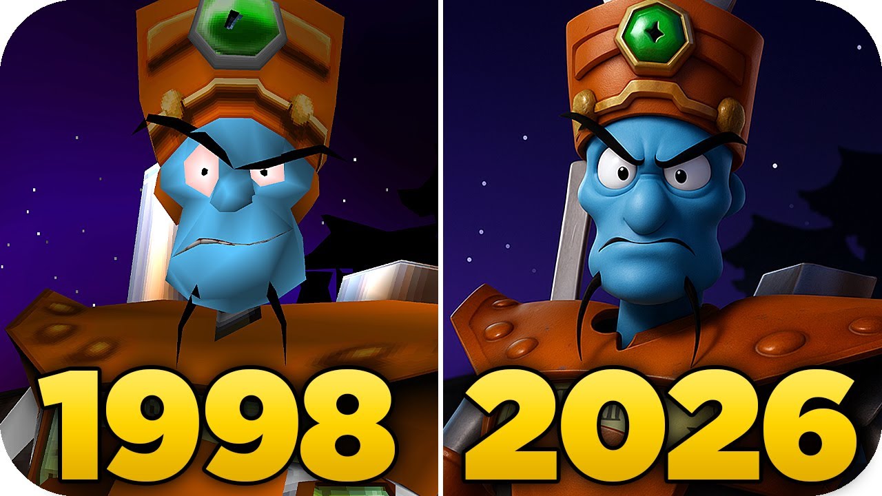 Evolution of N. Tropy (All Versions) in Crash Bandicoot Games (1998 - 2025)