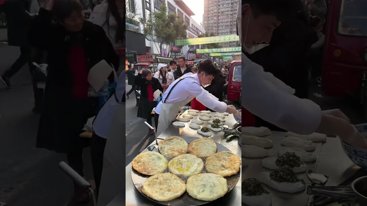 Set up a stall and sell 1,000 scallion pancakes every day!