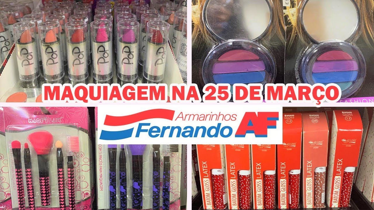 TOUR NO ARMARINHOS FERNANDO NA 25 DE MAR&Ccedil;O - MAQUIAGEM BARATA NA 25