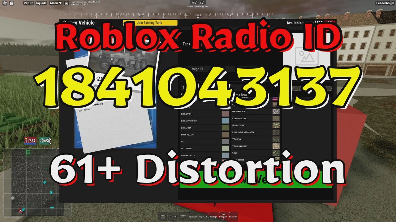 Distortion Roblox Radio Codes/IDs