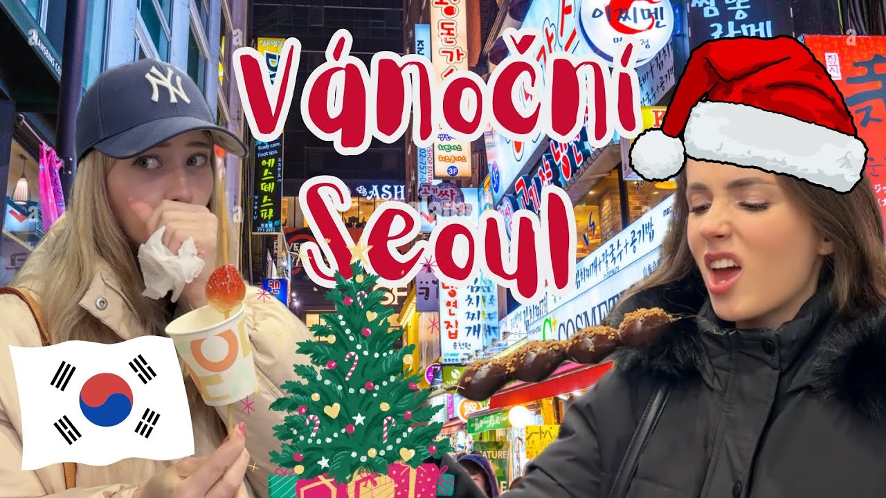 Vánoční Seoul: trhy, ochutnávka streetfoodu, korejská kosmetika | Eliška a Vendy