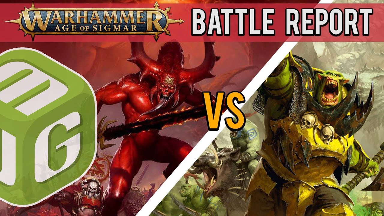 Blades of Khorne vs Bonesplitterz Age of Sigmar 4th Edition Battle Report Ep 17