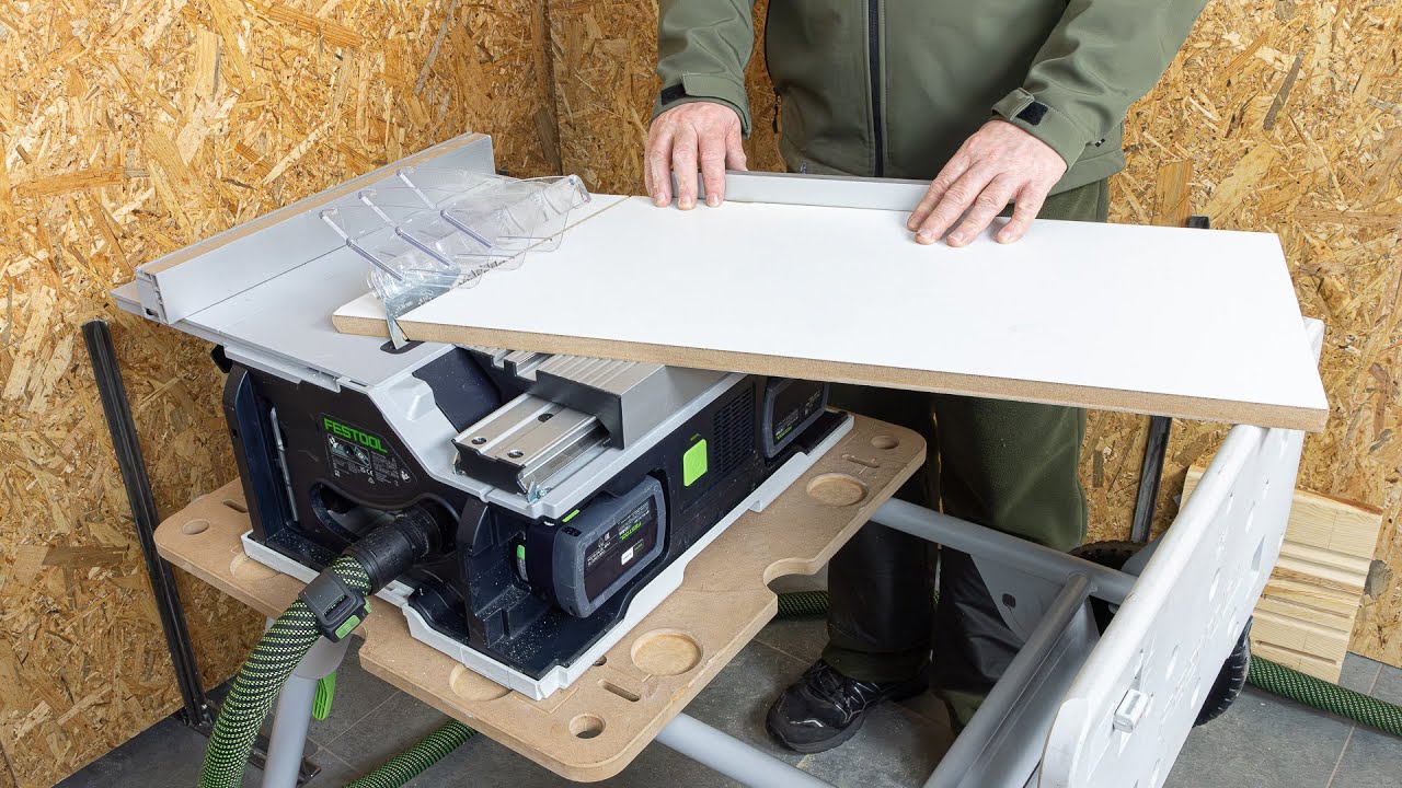 Akumulatorowa pilarka stołowa CSC SYS 50 EBI od Festool - test