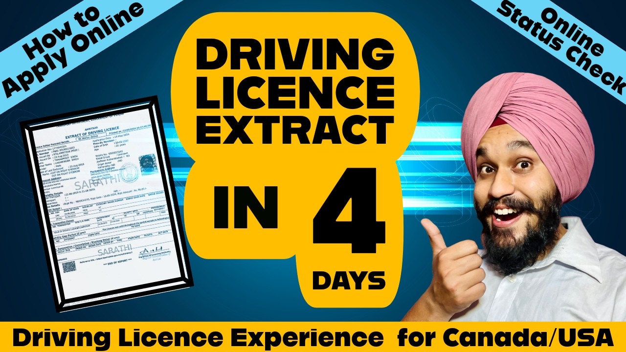 How to apply online DL Extract | Driving Experience Certificate | Parivahan Status Check
