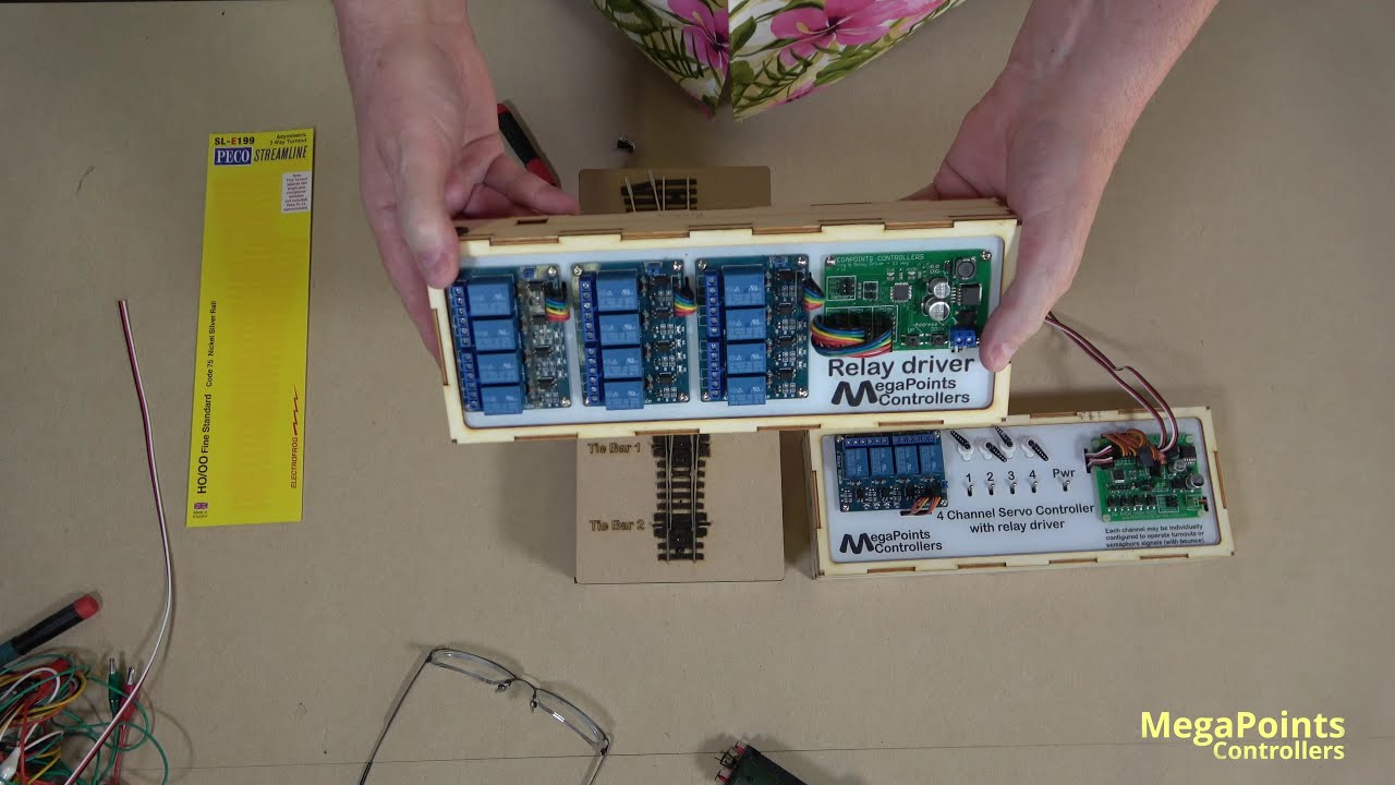 A demonstration of wiring three way turnouts using relays