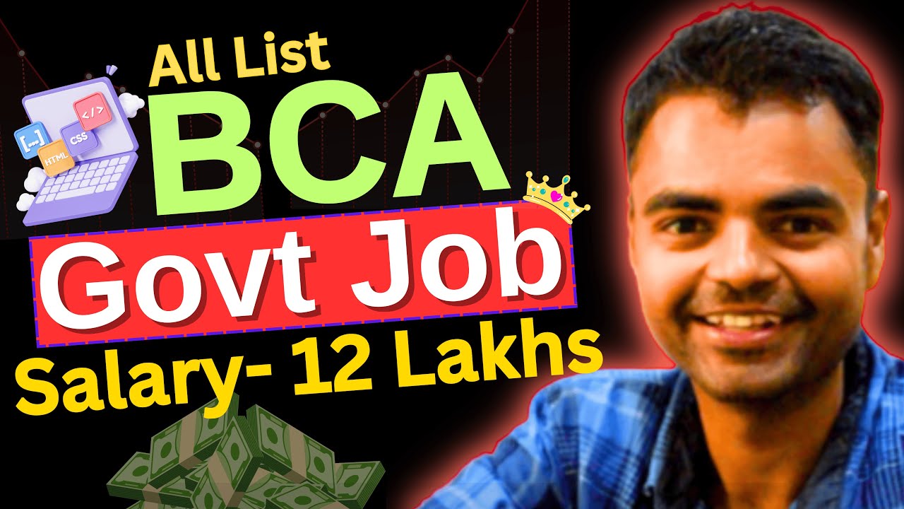 BCA Govt Jobs 2025, High Paying Govt Jobs After BCA in India #bca #govtjobs2025 #viralvideos