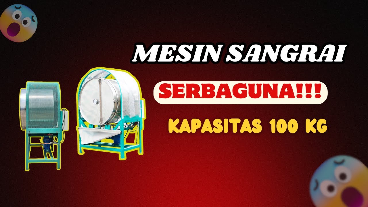 Sekali Coba Mesin Ini, Sangrai Manual Ditinggal! Sangrai Kapasitas 100 Kg Tipe Gas!