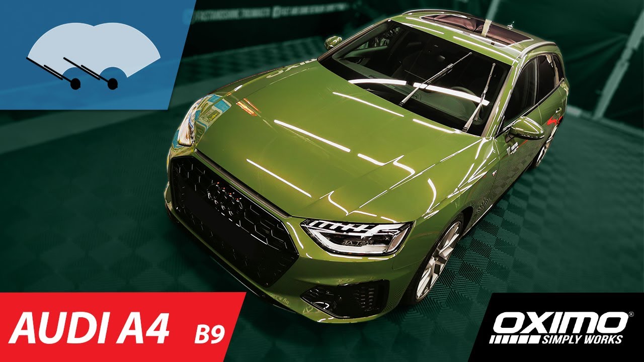 Wymiana wycieraczek w AUDI A4 B9  na wycieraczki wieloadapterowe | OXIMO - Simply works