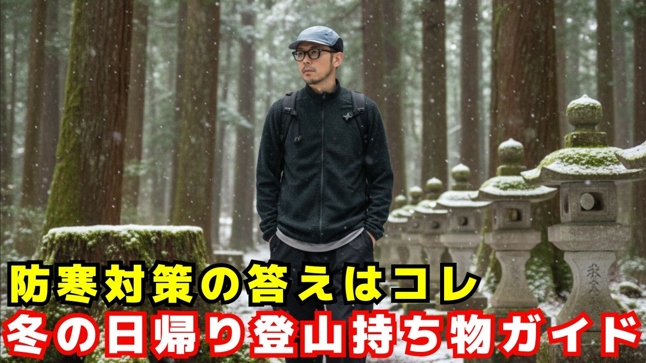 【後編】冬の日帰り登山の持ち物：夏と冬の道具の違いを徹底解説