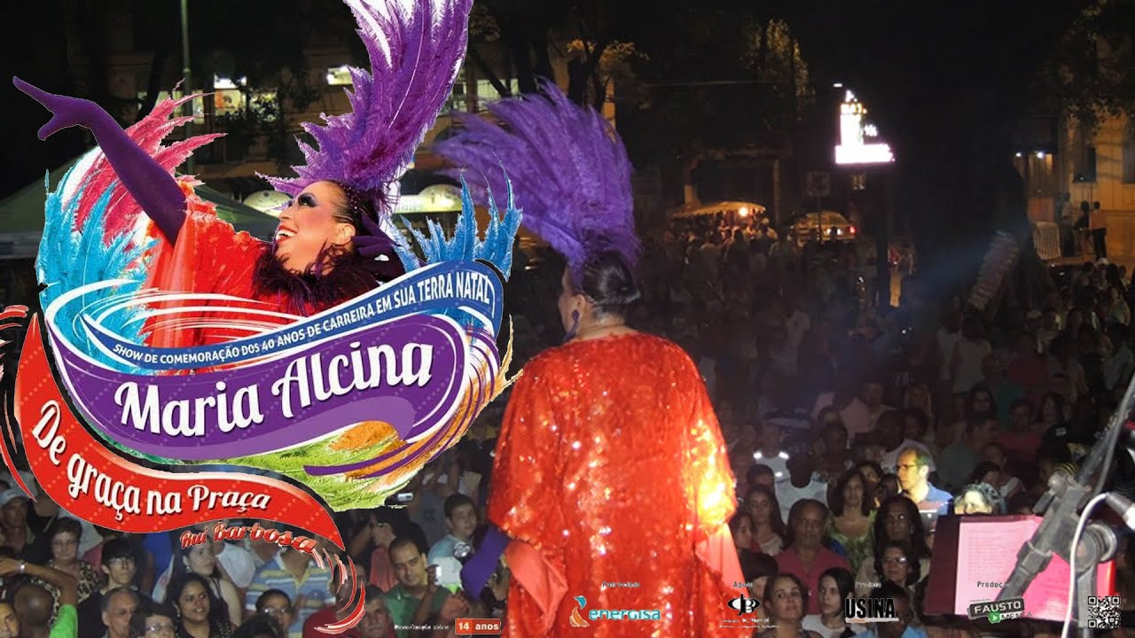 Show de Maria Alcina na Pra&ccedil;a Rui Barbosa em Cataguases