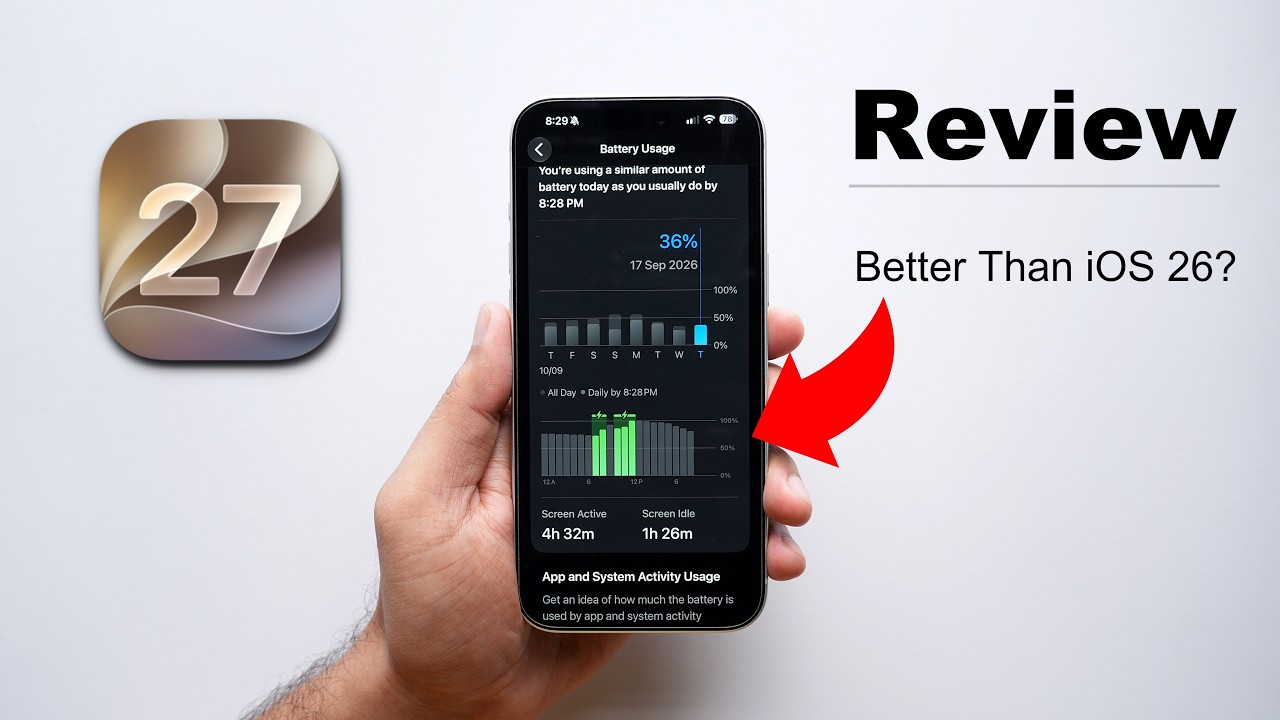 iOS 27 Review |  Don't Update Before Watching ! Battery, Performance etc. (HINDI)
